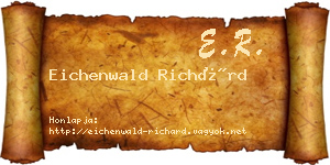 Eichenwald Richárd névjegykártya